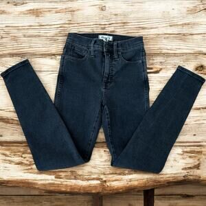 Madewell Women’s 10” High Rise Charcoal Gary Skinny Jeans Size 25